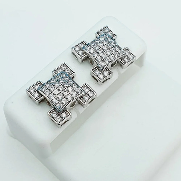 925 Sterling Silver Cubic Zirconia Earrings, U19254790 - Picture 10 of 11